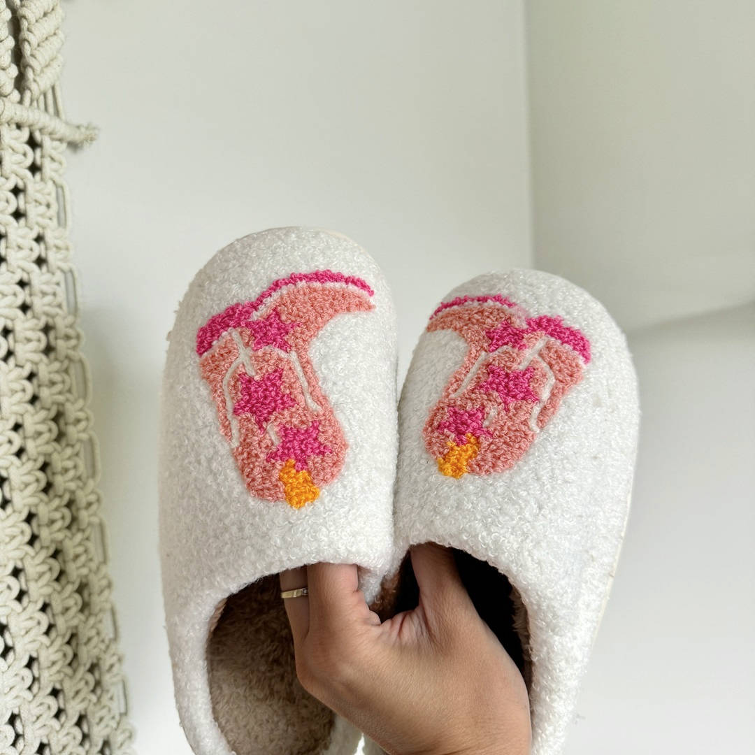 Western Laars Pantoffels | Nieuwigheid Cowboy Thema Huisschoenen