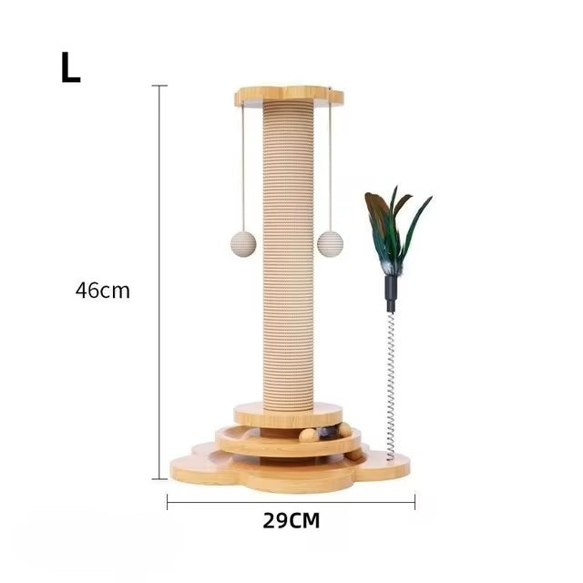 Scratch & Play Legno – Tiragraffi Elegante in Legno Naturale
