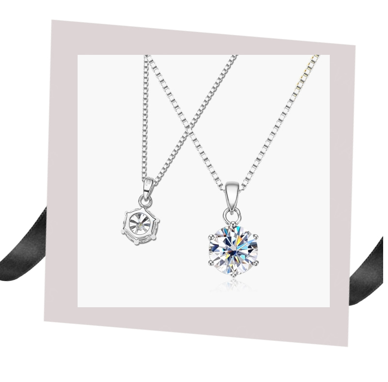 Collana Classica in Moissanite – Brilla come la Stella che Sei