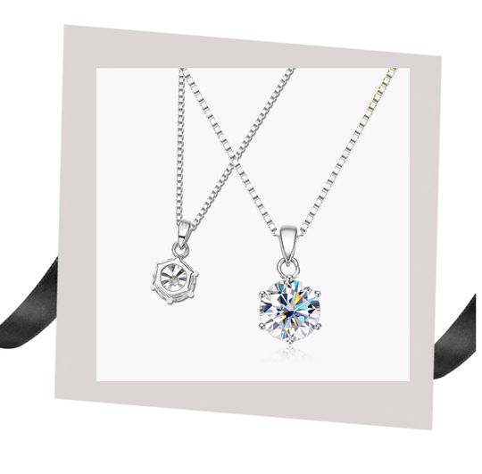Collana Classica in Moissanite – Brilla come la Stella che Sei