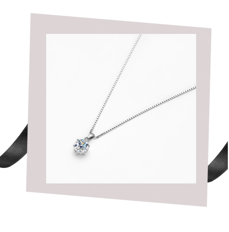 Collana Classica in Moissanite – Brilla come la Stella che Sei