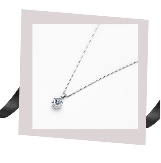 Collana Classica in Moissanite – Brilla come la Stella che Sei