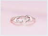 925 Sterling Zilveren Liefdesomhelzing Paar Ring