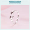 925 Sterling Zilveren Liefdesomhelzing Paar Ring