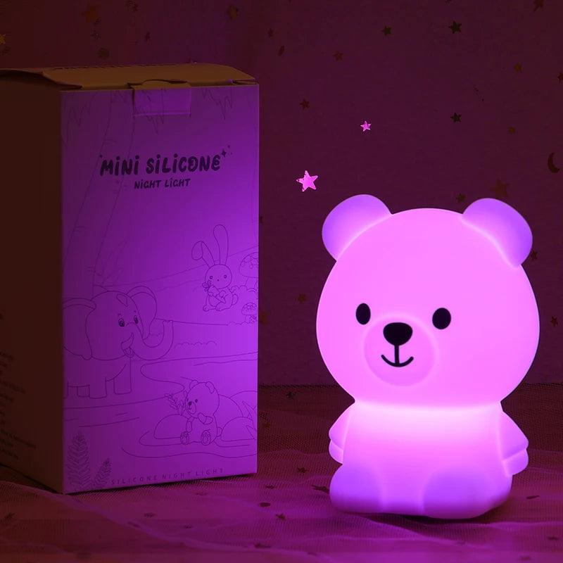 Lampada da notte con 7 colori a sfioramento