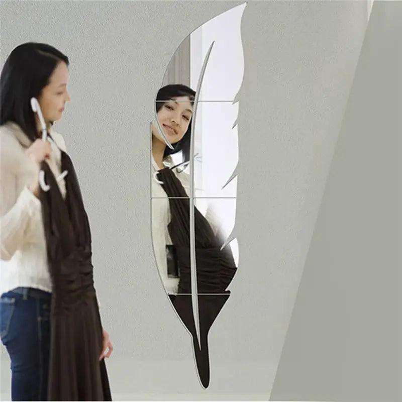 Stylish Feather Mirror