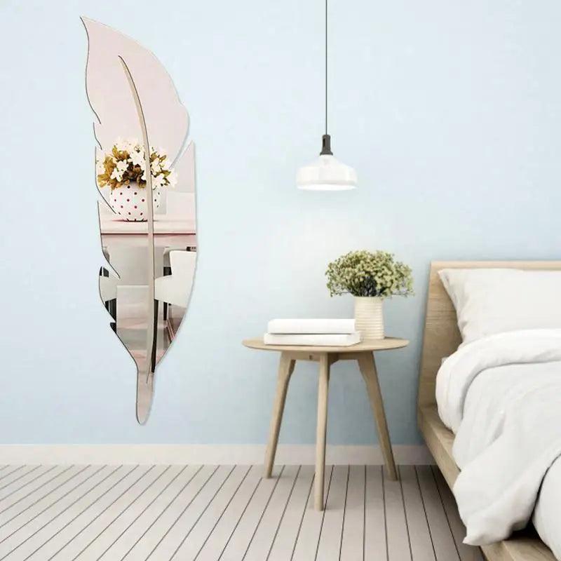 Stylish Feather Mirror