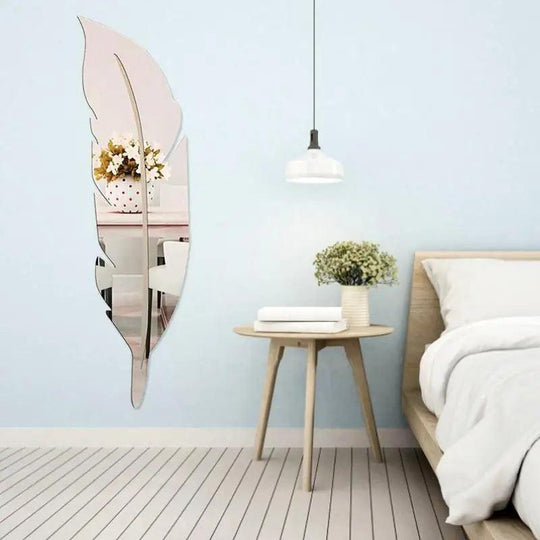 Stylish Feather Mirror