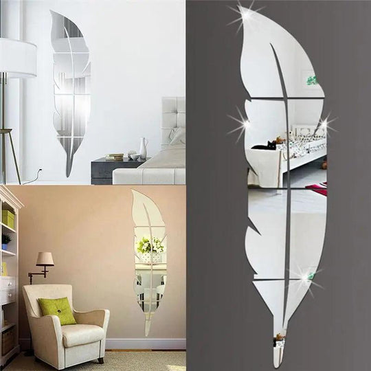 Stylish Feather Mirror
