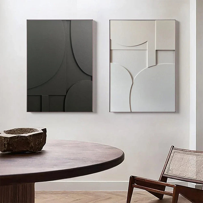 Decorazione murale astratta moderna