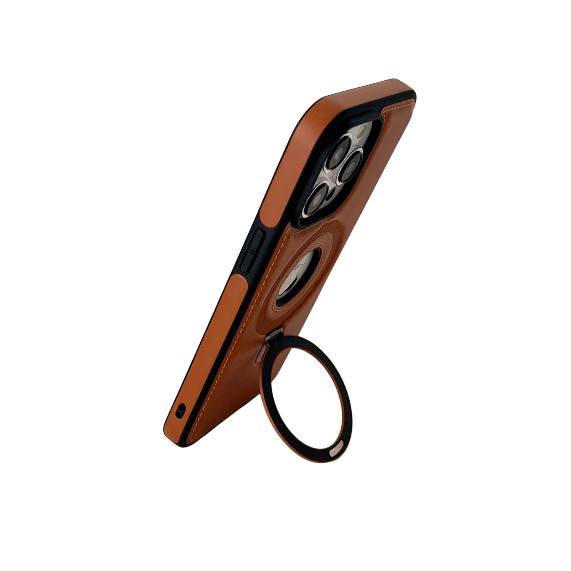 Schokbestendig Leren Magnetisch iPhone Hoesje
