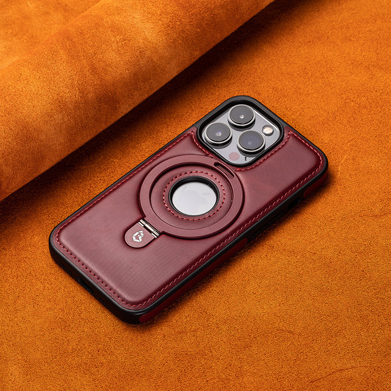 Schokbestendig Leren Magnetisch iPhone Hoesje