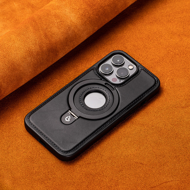 Schokbestendig Leren Magnetisch iPhone Hoesje