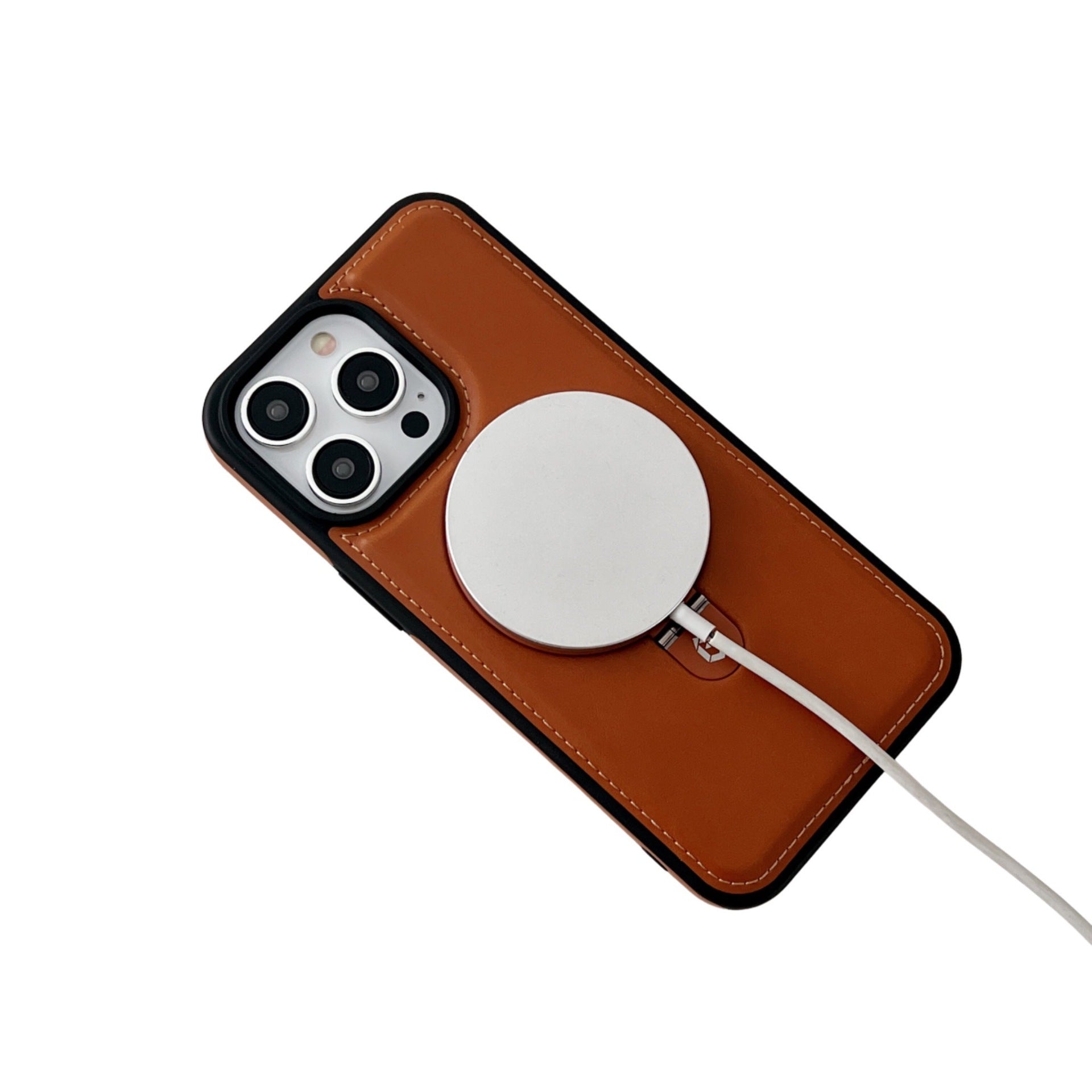 Schokbestendig Leren Magnetisch iPhone Hoesje