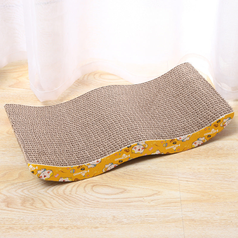 EcoScratch Wave – Environmentally Friendly Scratching Board for Cats