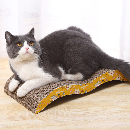 EcoScratch Wave – Environmentally Friendly Scratching Board for Cats