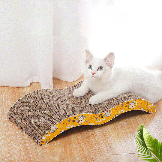 EcoScratch Wave – Environmentally Friendly Scratching Board for Cats