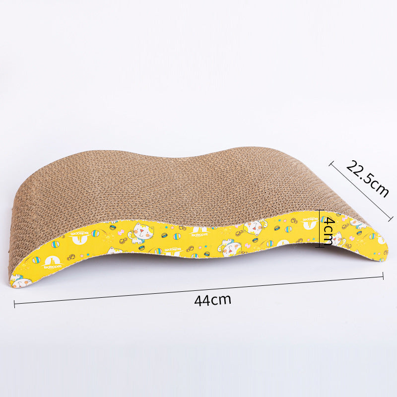 EcoScratch Wave – Environmentally Friendly Scratching Board for Cats