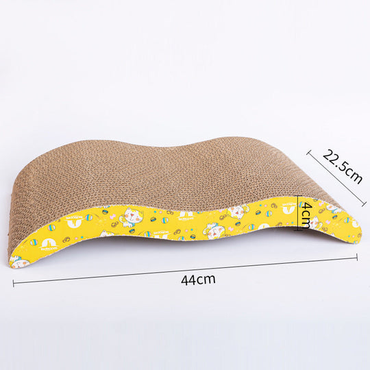 EcoScratch Wave – Environmentally Friendly Scratching Board for Cats