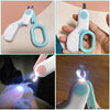 Professional Pet Nail Clipper with LED Light – Ideal for Cats & Small Dogs