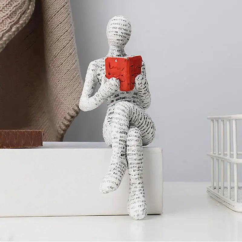 Reading Sculpture Art Ornament