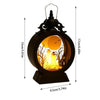Gotisch Vintage Kasteel LED Lantaarn met Heks & Pompoen | Halloween Tafelstuk