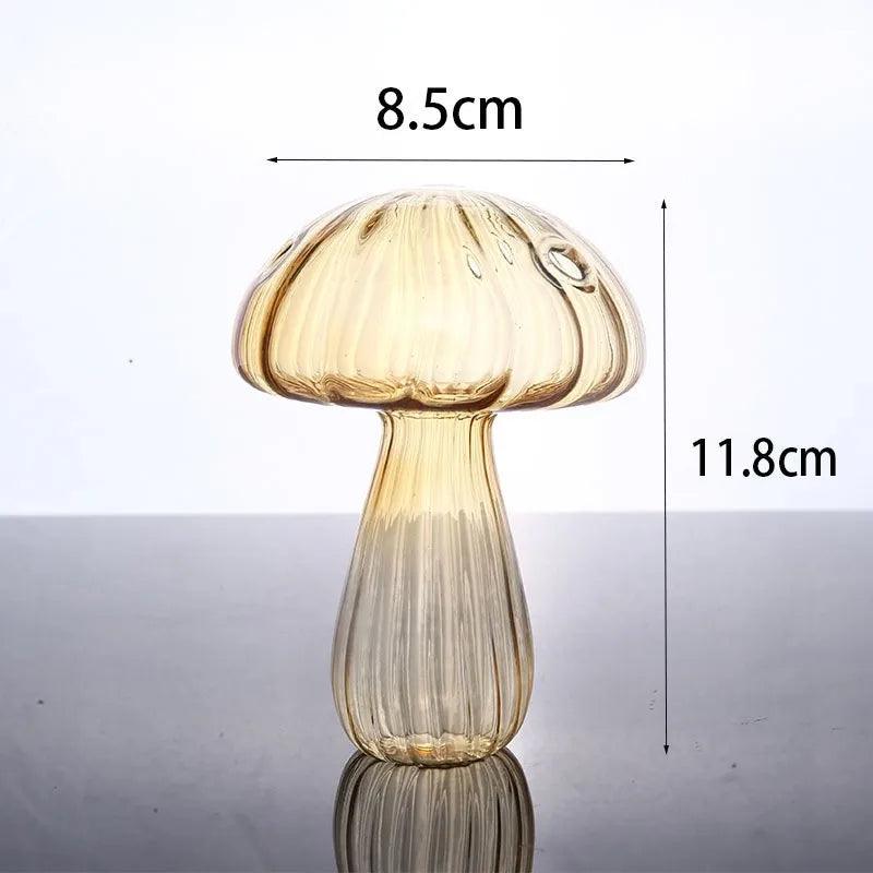 Transparent Mushroom Glass Vase - Aromatherapy Bottle Table Decoration