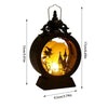 Gotisch Vintage Kasteel LED Lantaarn met Heks & Pompoen | Halloween Tafelstuk