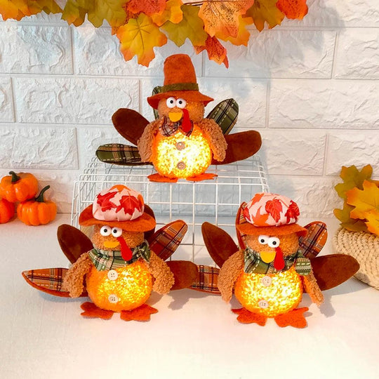 Raccolto Autunnale Peluche Tacchino Gnomo