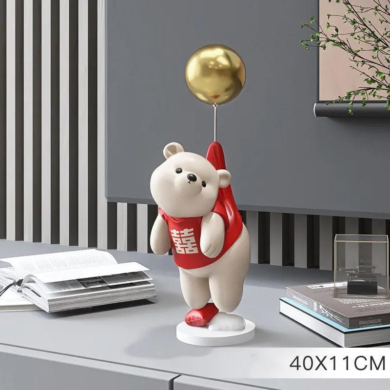 Balloon Ice Bear Resin Ornaments