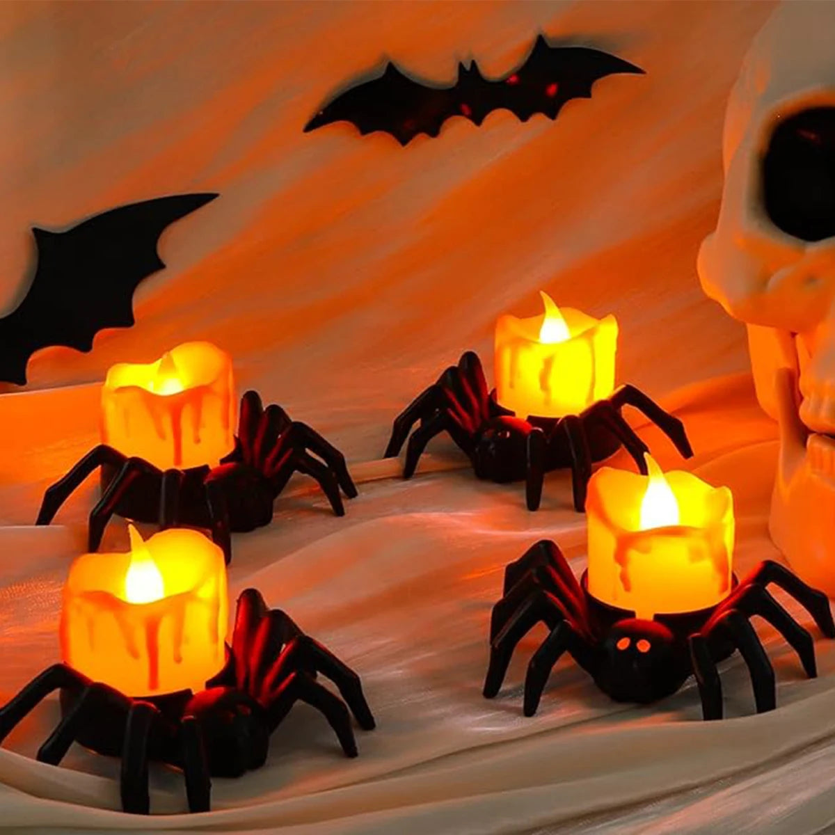 Halloween Spider LED Theelichtjes