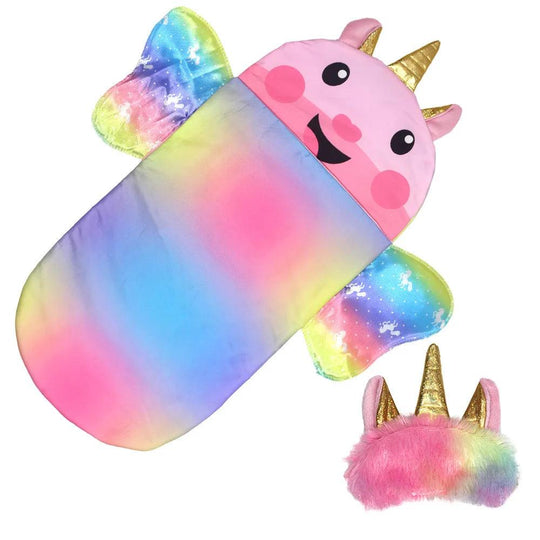 Sac de couchage Poppen avec oreiller licorne