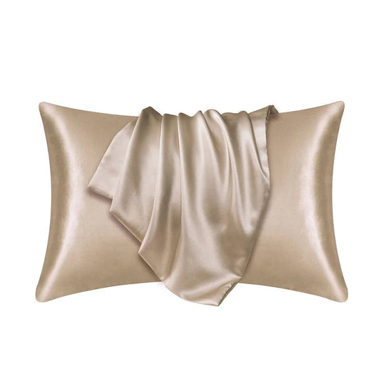 Taie d'oreiller en satin doux comme de la soie - Housse d'oreiller douce pour cheveux et peau, décoration cosy pour la literie à la maison
