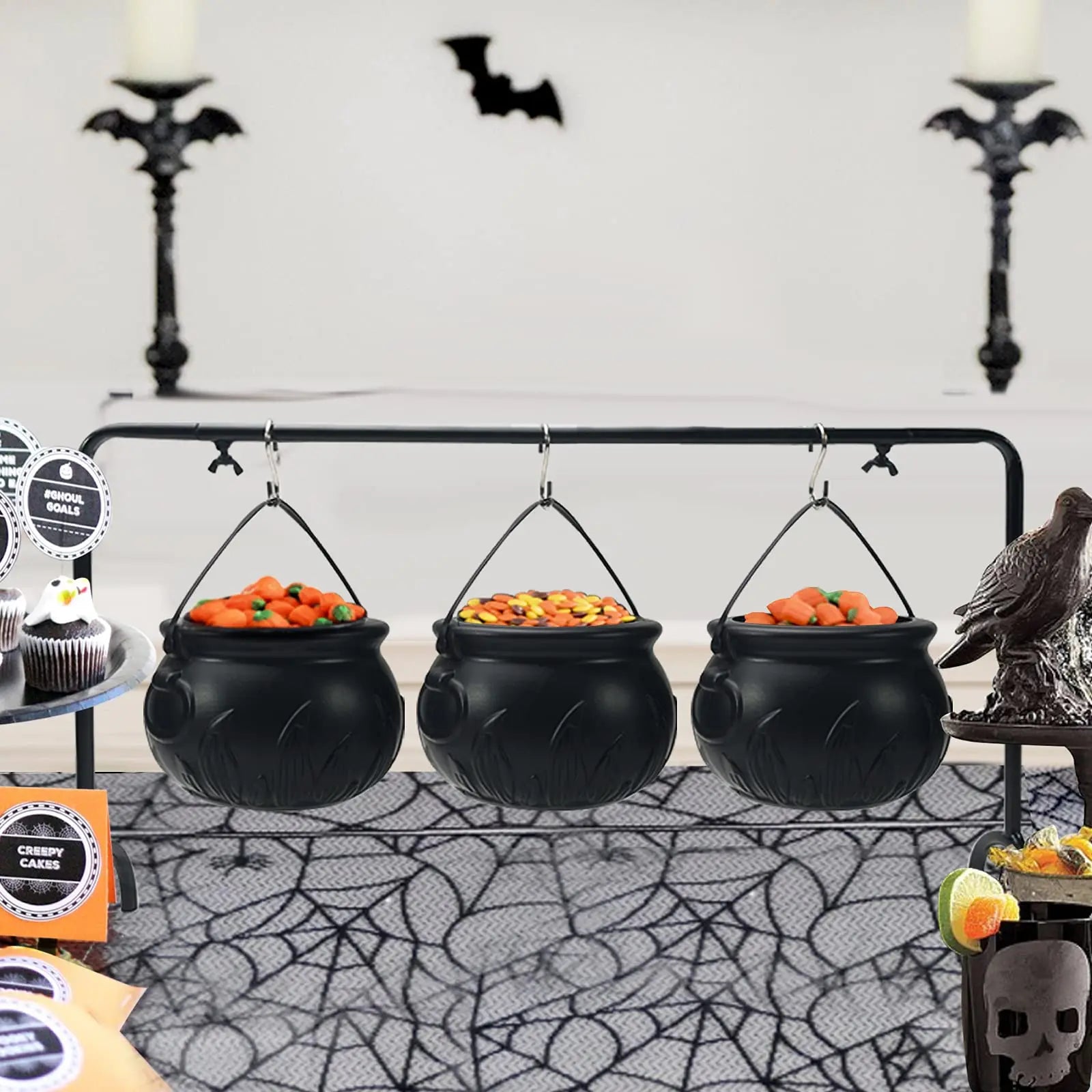 Halloween Heksenketel Schaaltjes | Set van 3