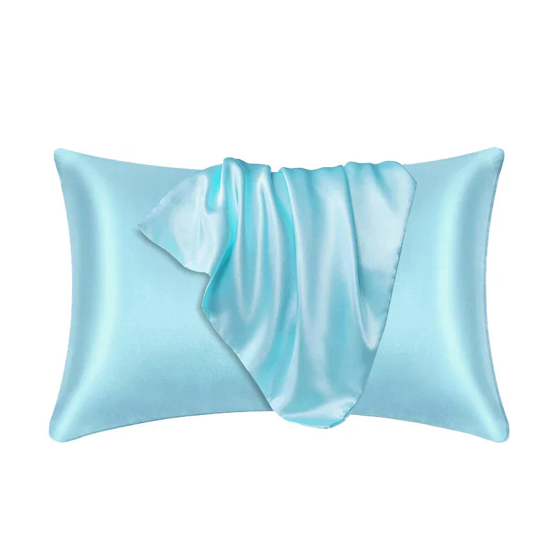 Taie d'oreiller en satin doux comme de la soie - Housse d'oreiller douce pour cheveux et peau, décoration cosy pour la literie à la maison