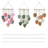 Leaf Macramé Wandkleed - Boho Kamerdecoratie, Geweven Aesthetisch Wandtapijt voor Huis, Kamer & Bruiloft Versiering in Groen