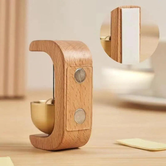Wooden Wind Chime Doorbell - Wireless Doorbell, Decorative Wind Clock for Entrance & Home Decoration