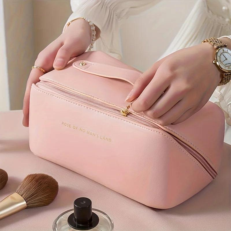 Organisateur de maquillage – Trousse de toilette pour dames – Sac de rangement cosmétique de luxe pour voyages