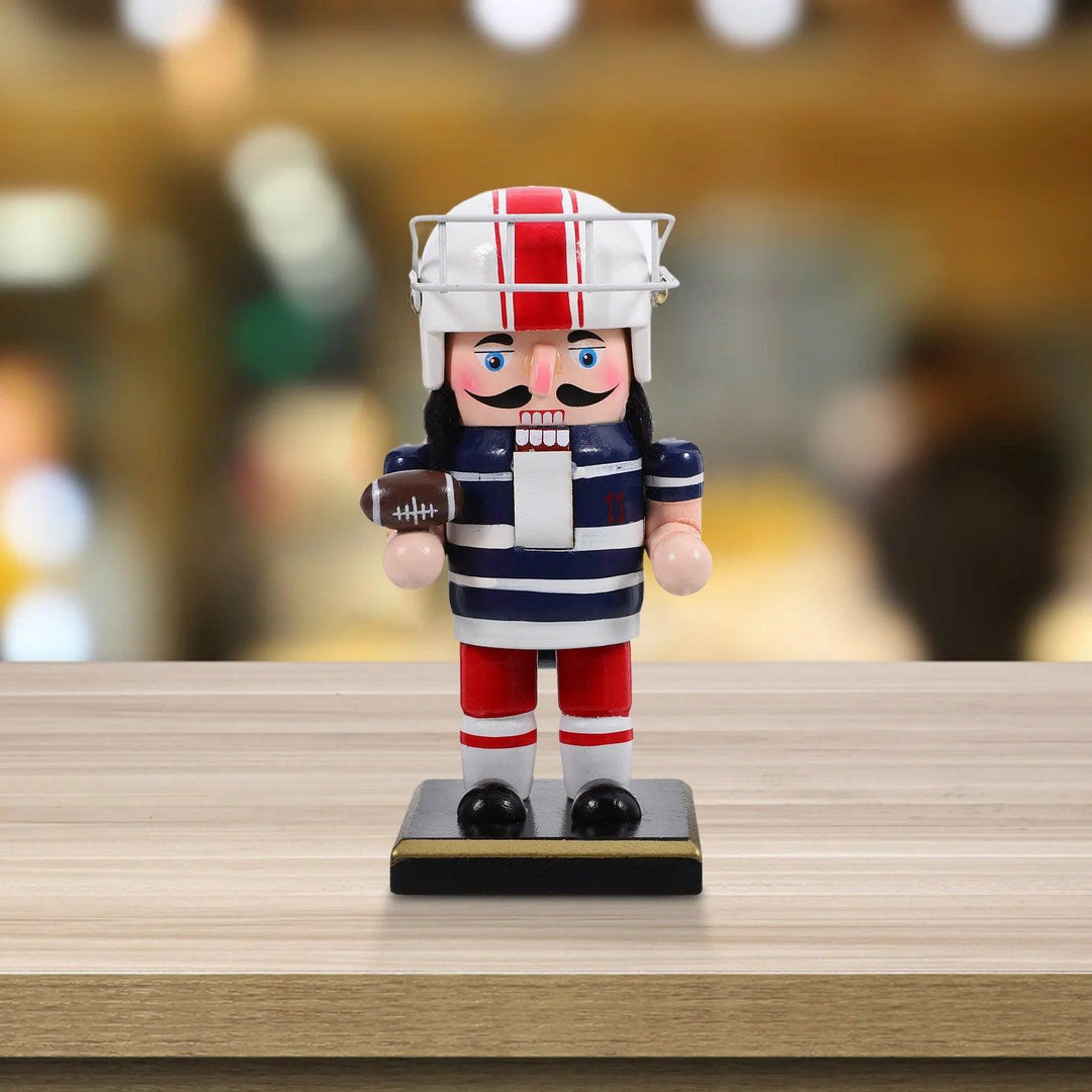 Wooden Rugby Nutcracker