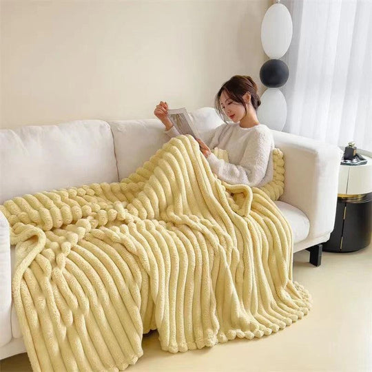 Coperta di peluche con coniglio
