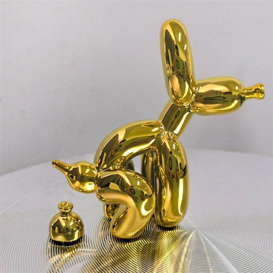 Statue de caca de chiot BalloonDog | Accessoire d'intérieur moderne