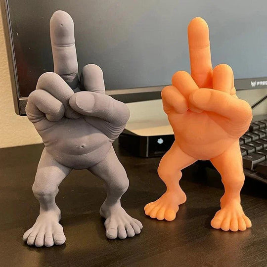 3D Printed Middle Finger Funny Gift - Desk Decoration Office Ornament