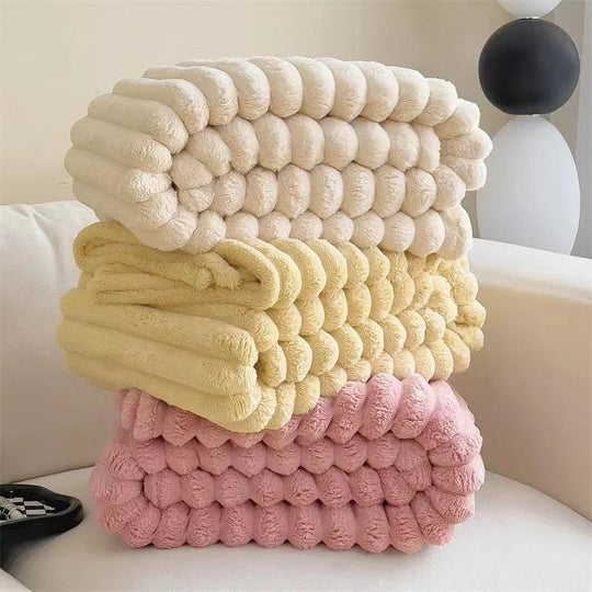 Coperta di peluche con coniglio
