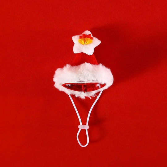 Cappello con polsino di Babbo Natale per animali domestici – Costume caldo lavorato a maglia per gatti e cani – Design cartone animato renna pupazzo di neve