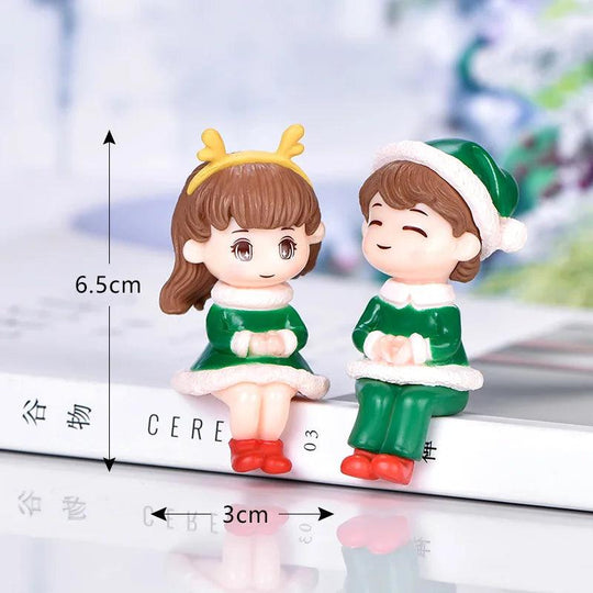 Cute Christmas couple doll