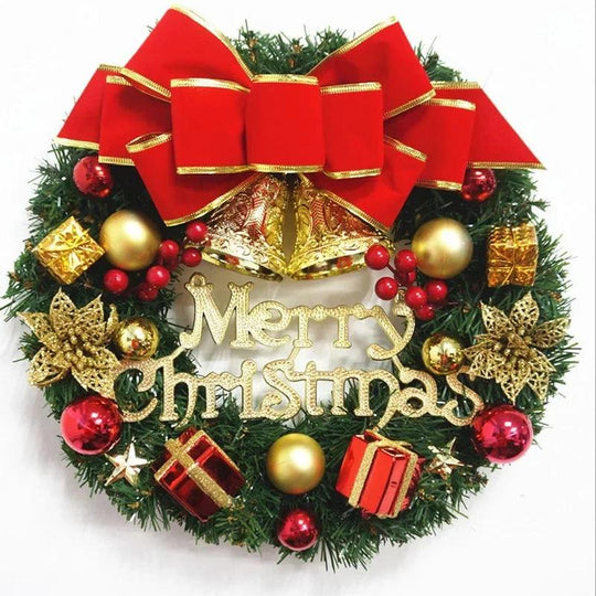Christmas Wreaths - 30cm Large Hanging Door Wreath for Door Window | Artificial Christmas Decoration 2024