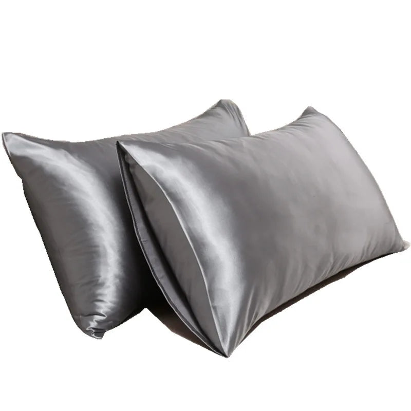 Taie d'oreiller en satin doux comme de la soie - Housse d'oreiller douce pour cheveux et peau, décoration cosy pour la literie à la maison
