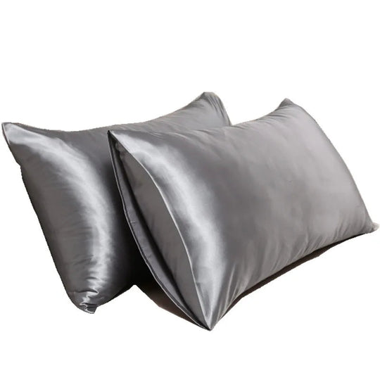 Taie d'oreiller en satin doux comme de la soie - Housse d'oreiller douce pour cheveux et peau, décoration cosy pour la literie à la maison
