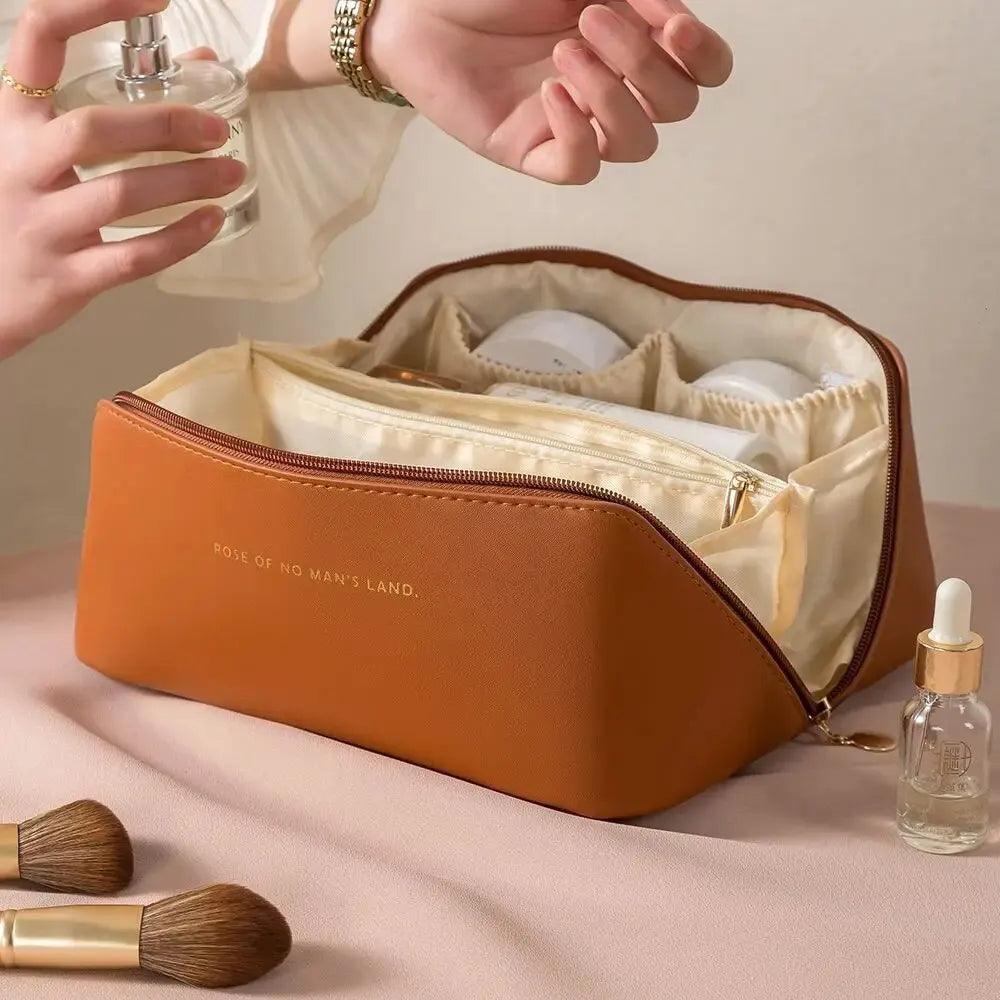 Organisateur de maquillage – Trousse de toilette pour dames – Sac de rangement cosmétique de luxe pour voyages