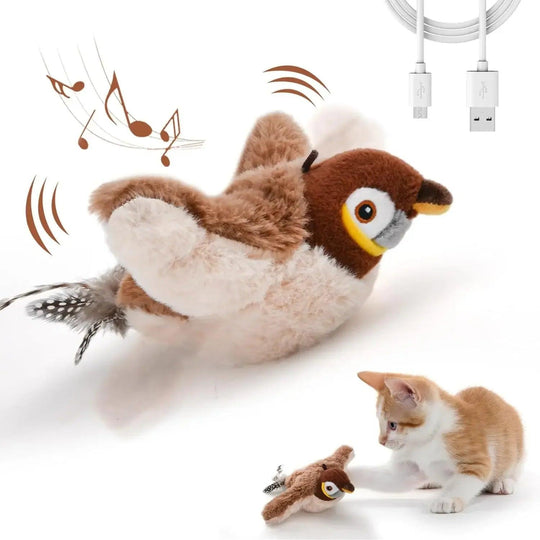 Interactive Cat Toy – Flapping Bird with Catnip